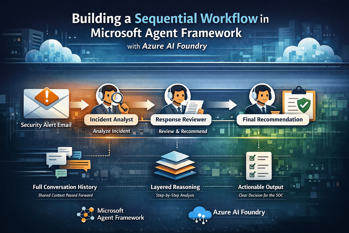 Building Sequential AI Workflows with Microsoft Agent Framework and Azure AI Foundry