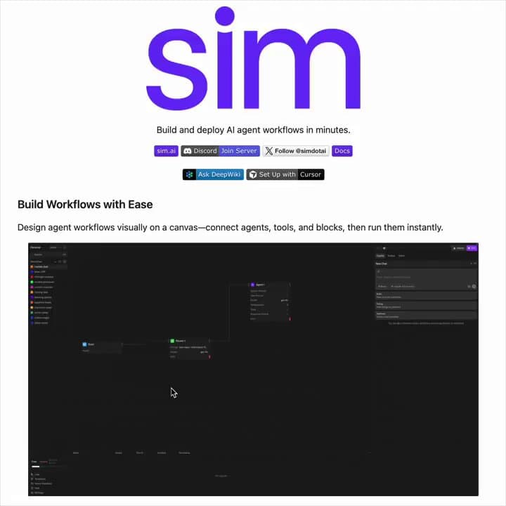 Sim Emerges as Open-Source Challenger to AI Workflow Automation Giants