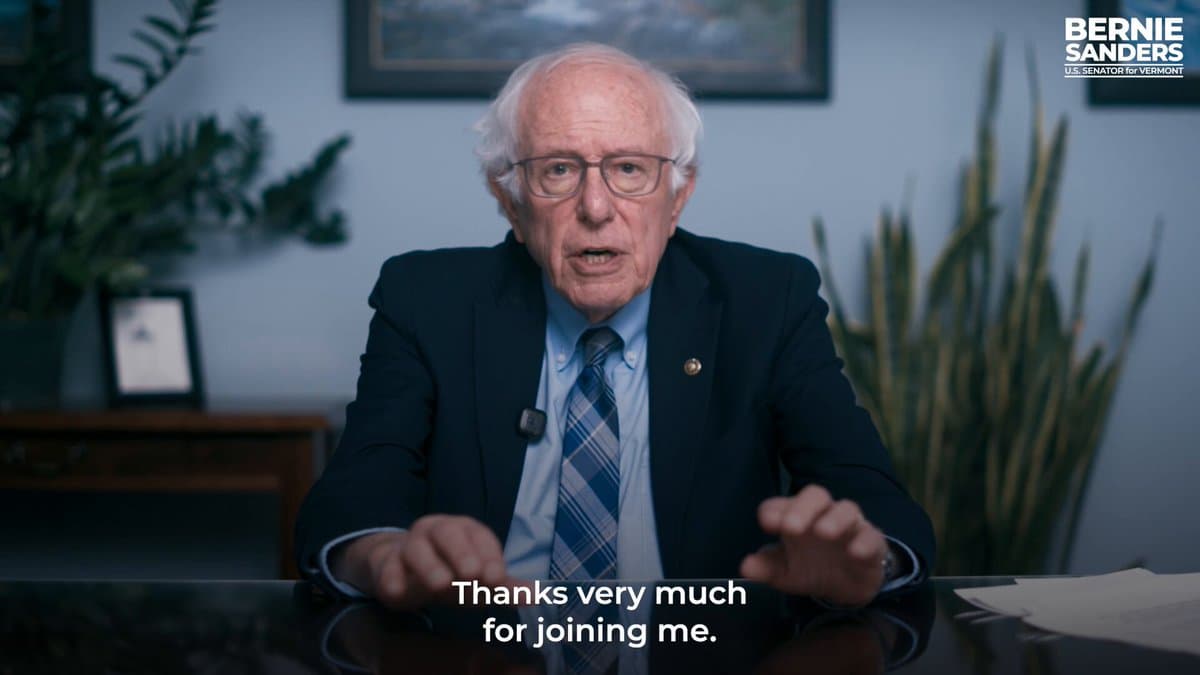 Bernie Sanders Proposes Sweeping Moratorium on New AI Data Centers