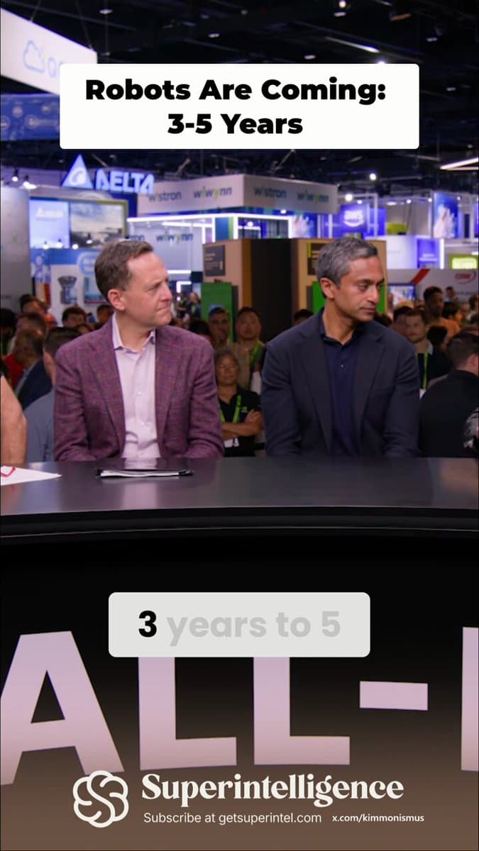 NVIDIA CEO Jensen Huang Predicts Humanoid Robots in Daily Life Within 3-5 Years