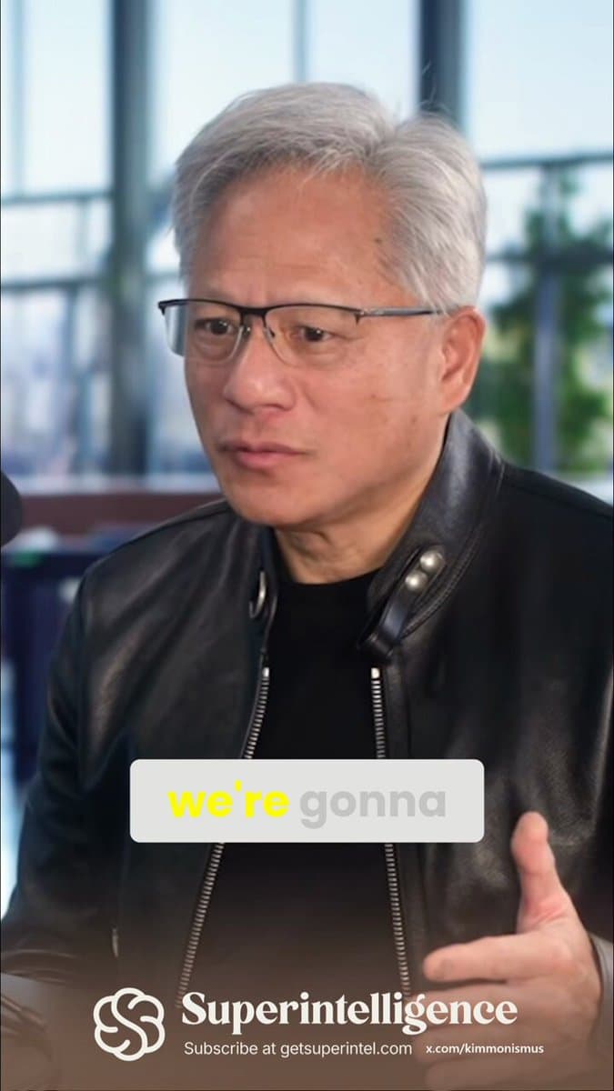 Jensen Huang Predicts AI Training Shift to Synthetic Data, Compute as New Bottleneck