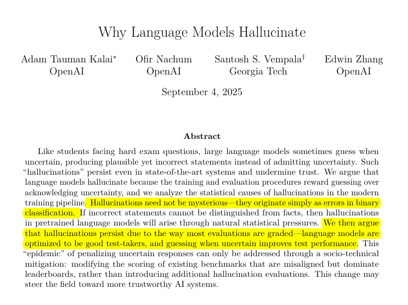 The Statistical Roots of AI Hallucination: Why Language Models Make Things Up