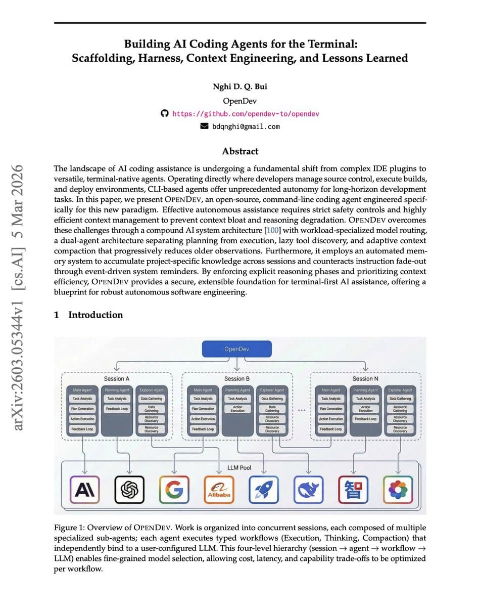 OpenDev Paper Formalizes the Architecture for Next-Generation Terminal AI Coding Agents