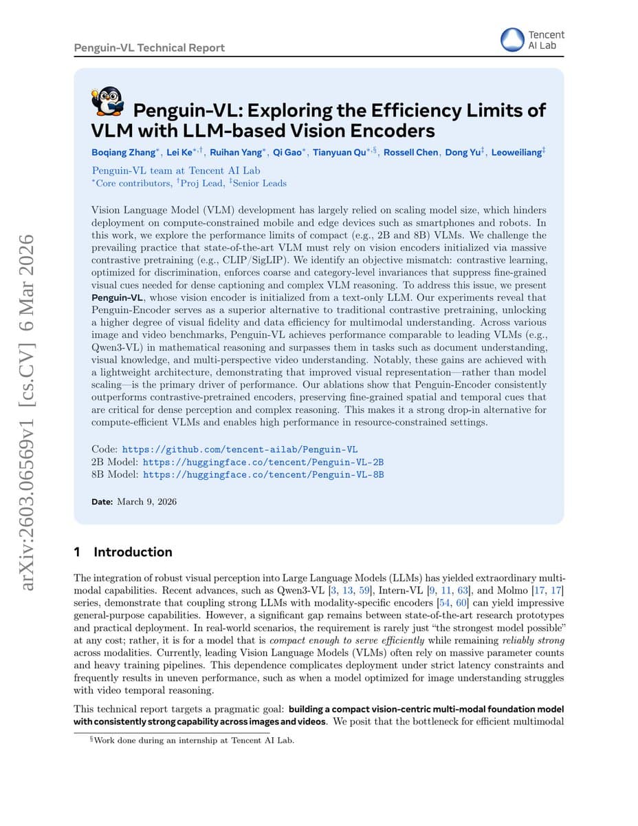 Tencent's Penguin-VL: A New Approach to Compact Multimodal AI
