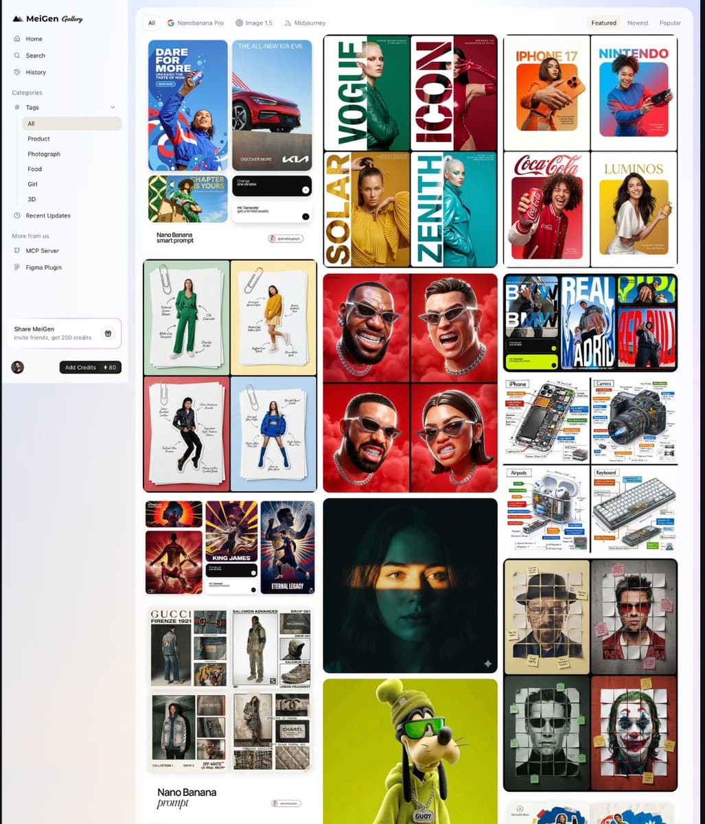 MeiGen Revolutionizes AI Art Creation with Automated Prompt Curation