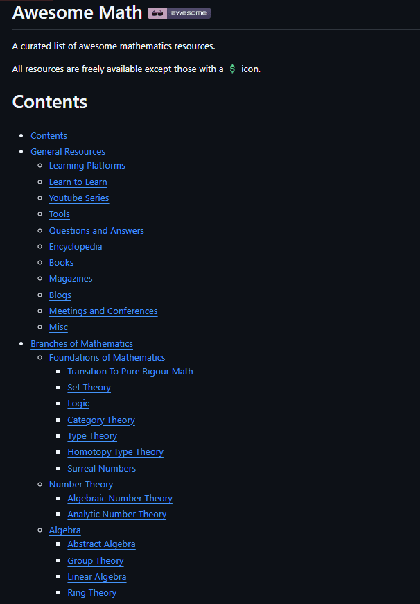 GitHub Repository 'Math Textbooks' Aggregates Hundreds of Free University-Level Math Texts