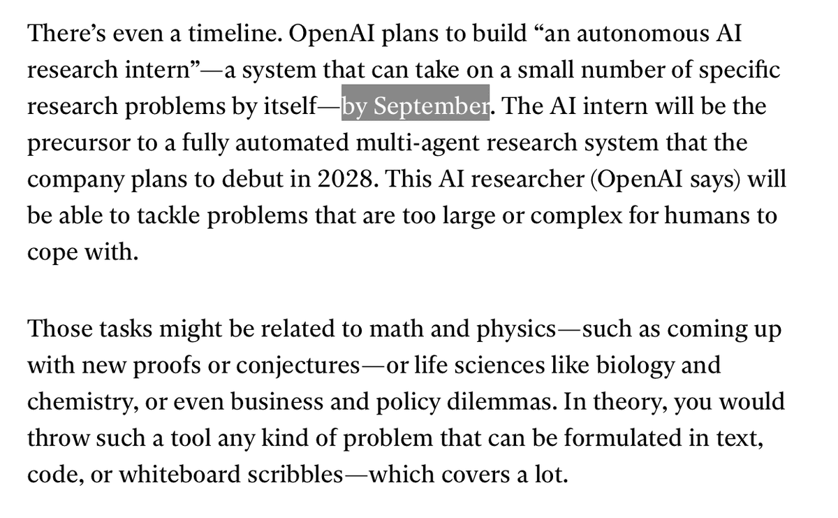 OpenAI Targets First 'AI Intern' by September 2028, Building Toward Autonomous Researchers
