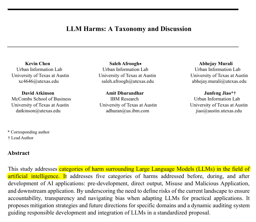 Mapping the Minefield: New Study Charts Five-Stage Taxonomy of LLM Harms