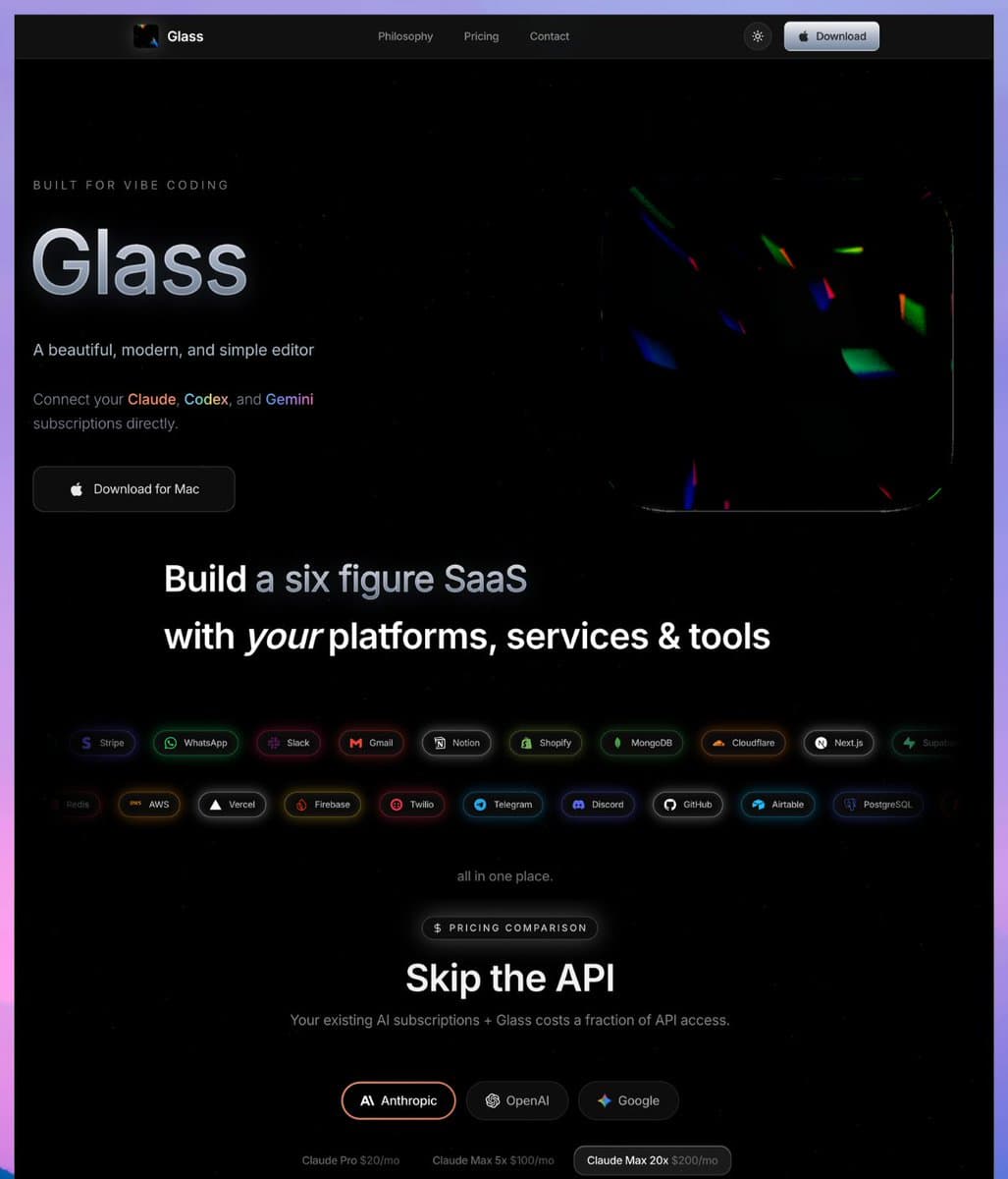 Glass AI IDE Emerges, Claims to Offer Free Access to Claude Opus 4.6, GPT-5.4, and Gemini 3.1 Pro