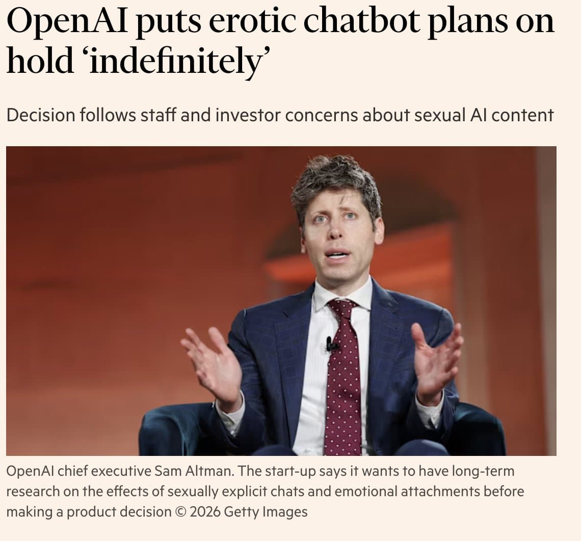 OpenAI Shelves 'Adult Mode' Chatbot Indefinitely, Citing Safety Risks and Strategic Refocus