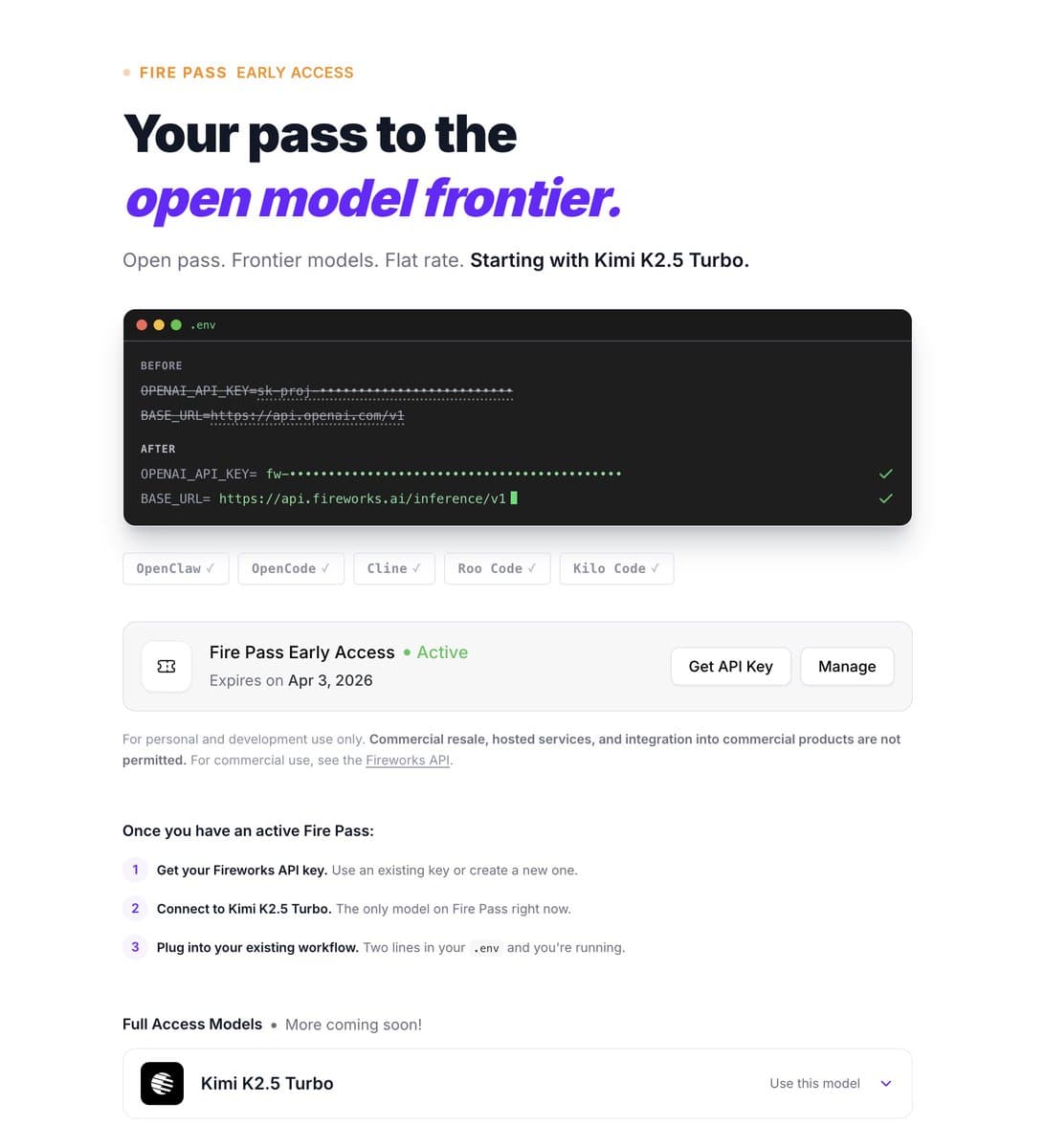 Fireworks AI Launches 'Fire Pass' with Kimi K2.5 Turbo at 250 Tokens/Second
