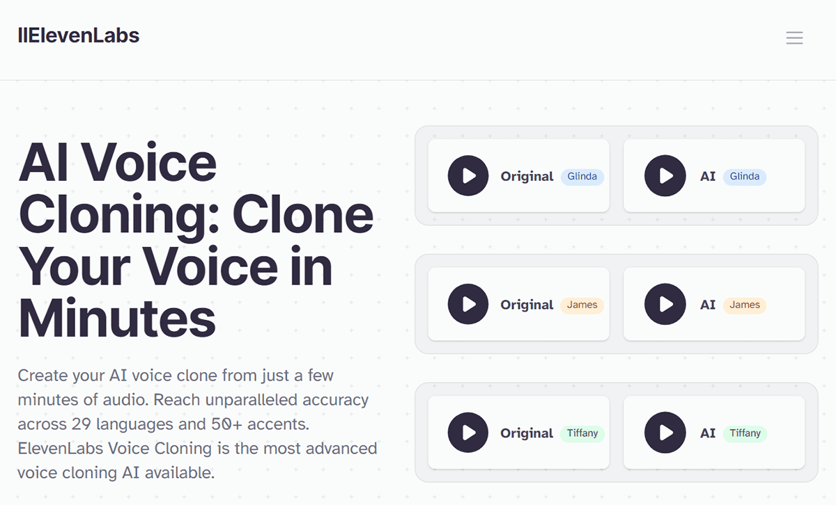 ElevenLabs Voice Cloning API Priced from $5 to $1,320/Month