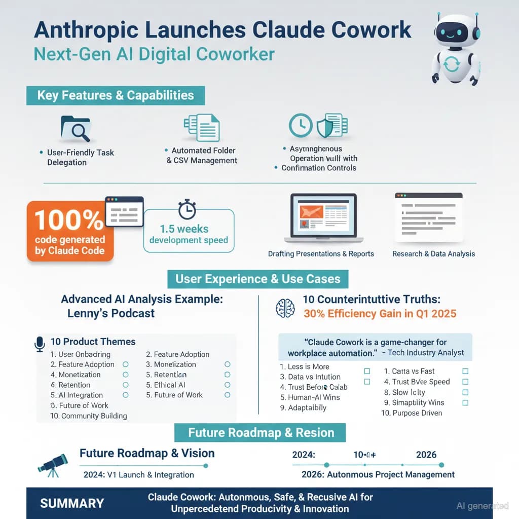 Anthropic Launches Claude Cowork, Its AI-Powered Coding Assistant