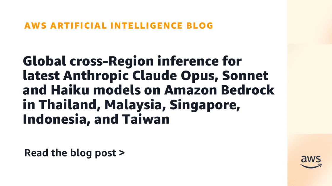 AWS Expands Claude AI Access Across Southeast Asia with Global Cross-Region Inference