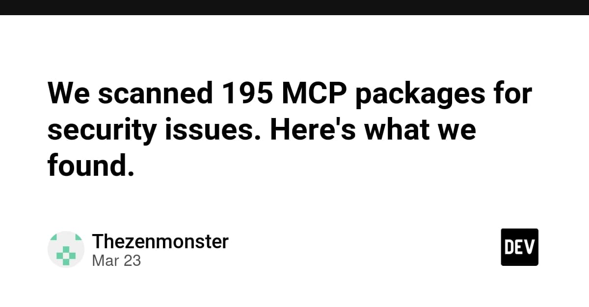 Scan MCP Servers Before You Install: New Free Tool Reveals Security Scores