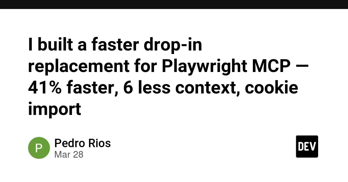 Pilot MCP: A 41% Faster Drop-In Replacement for Playwright in Claude Code
