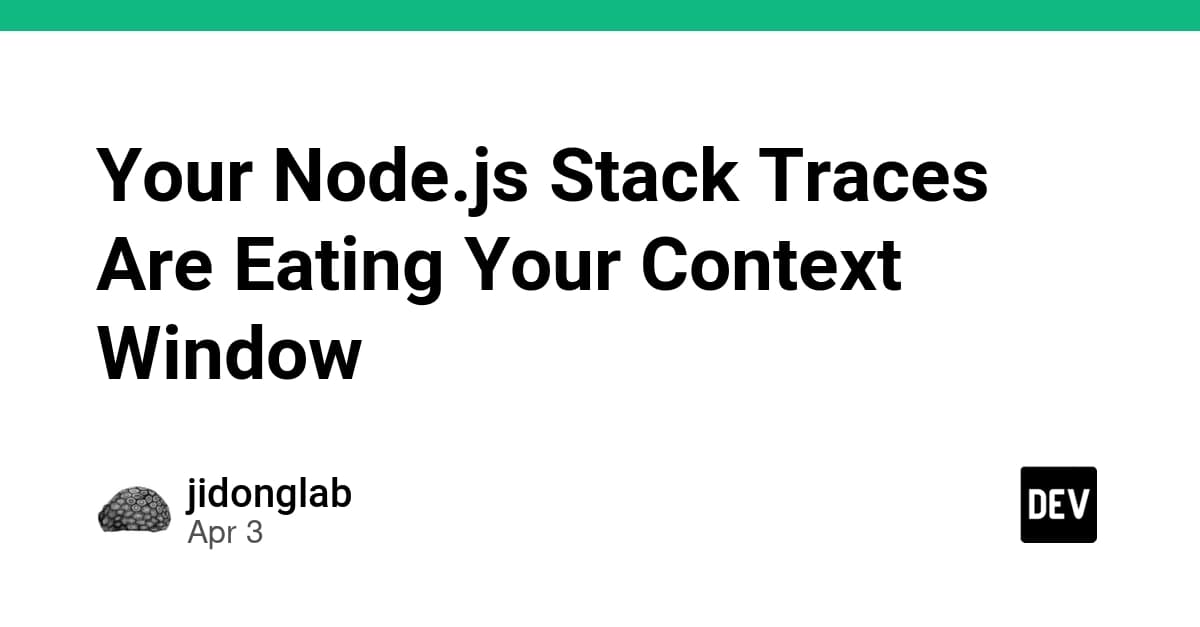 Install ContextZip to Slash Node.js Stack Trace Token Waste in Claude Code