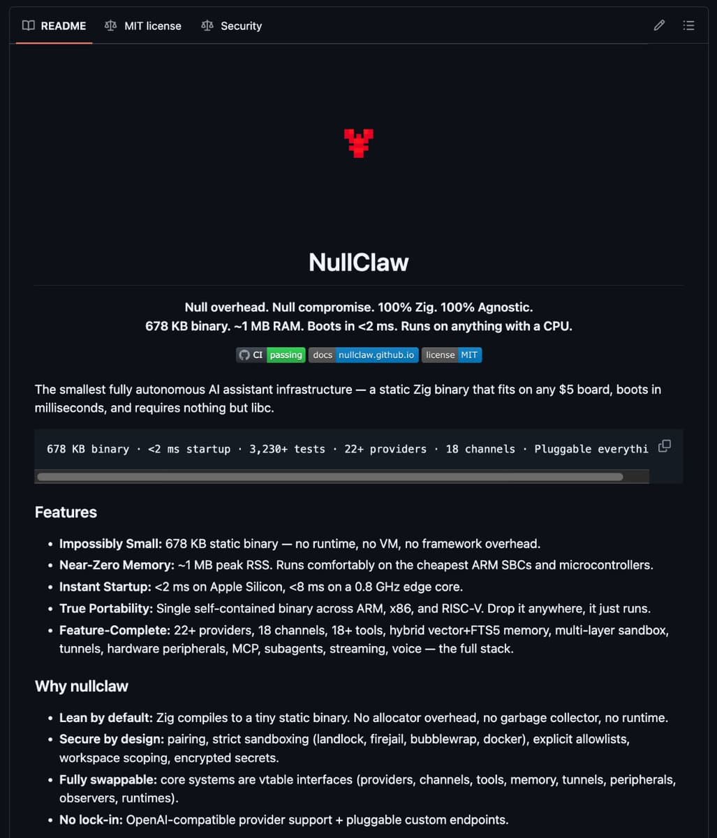 NullClaw: The 1MB AI Agent Revolutionizing Edge Computing