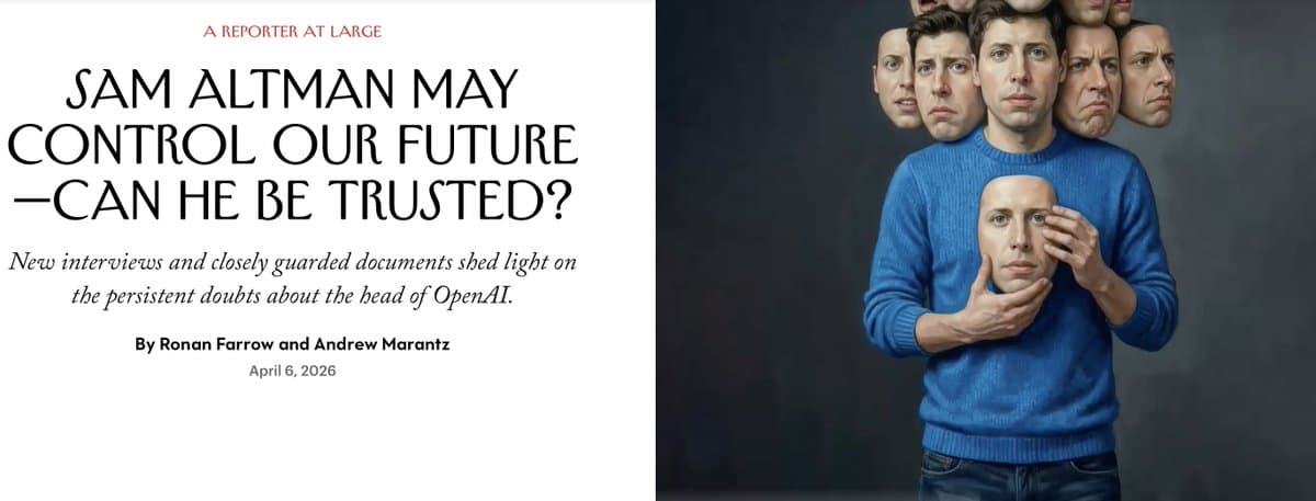 New Yorker: Altman's OpenAI Rise Fueled by Persuasion, Dealmaking, Allegations
