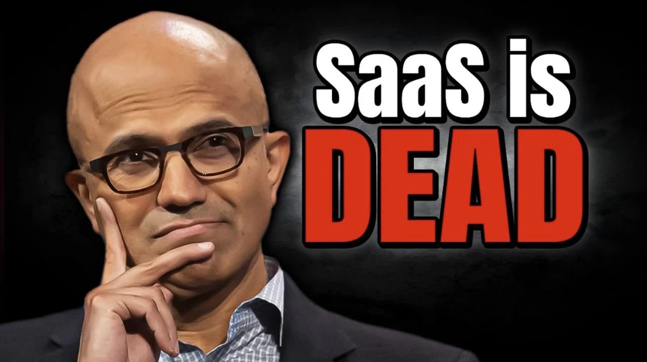 Satya Nadella Predicts AI Agents Will Commoditize Traditional SaaS, Shifting Value to Orchestration Layer