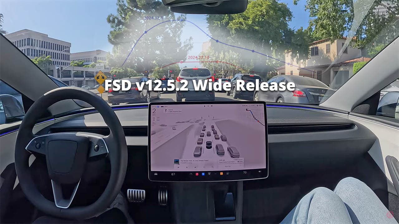 Tesla FSD Supervised v12.5 Rolls Out with 20% Faster Reaction Time